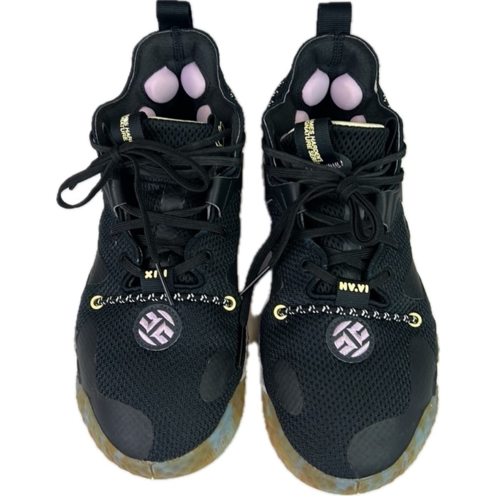 Adidas James Harden Vol. 6 Black Gum Signature Basketball Shoes Size 6.5…